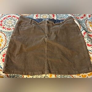 Horny Toad brown cordoroy skirt size 10